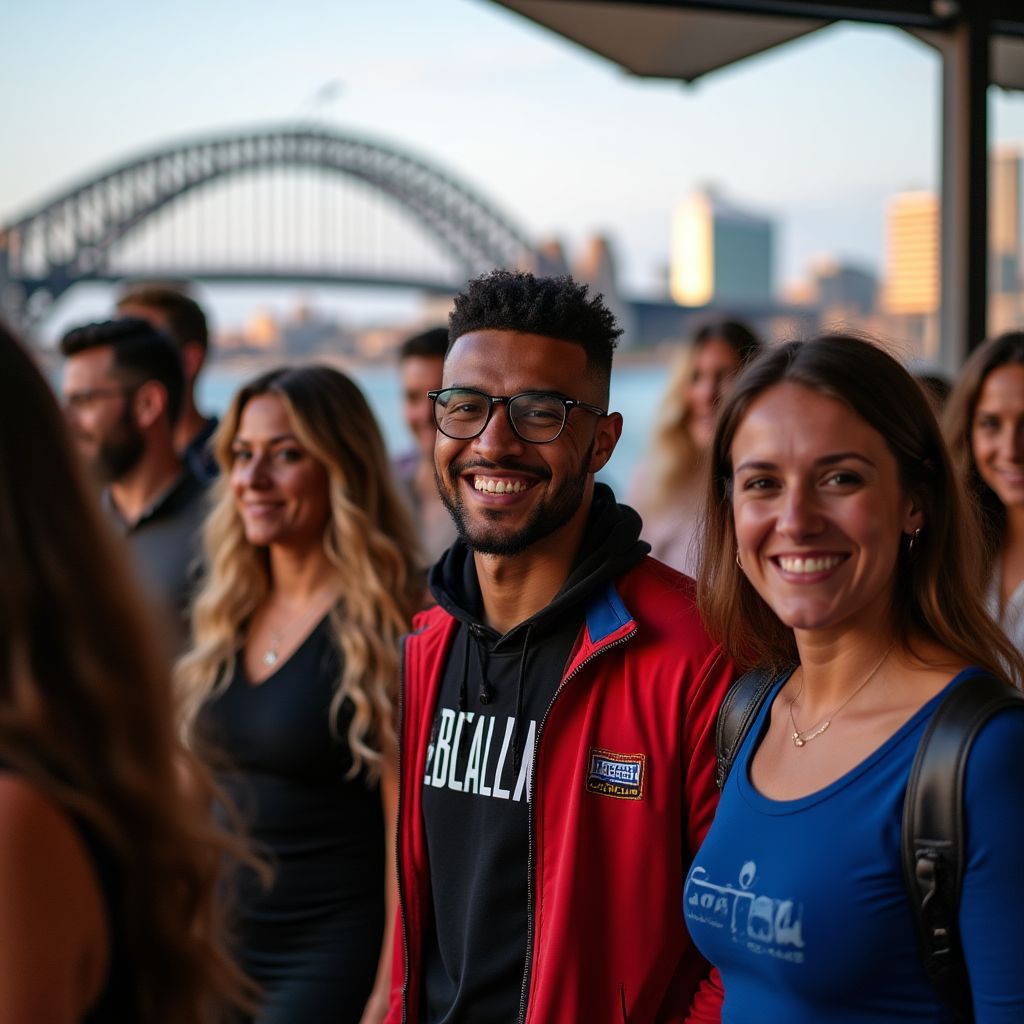 A group of people at a GoalRoyal community event in Brisbane